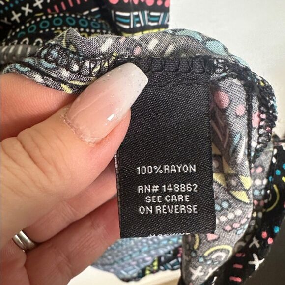 NWT Torrid Babydoll Tank Dress Womens 3X Geometric Colorful Sleeveless Full NEW - Picture 5 of 8